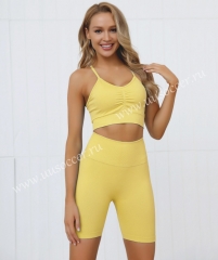 2020 New Season Yellow Yoga Uniform