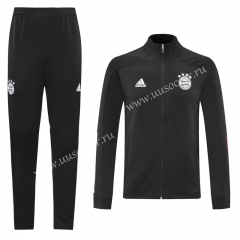 2020-2021 Bayern München Black Traning Soccer Jacket Uniform-LH