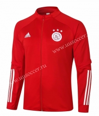 2020-2021 Ajax Light Red Thailand Soccer Jacket -815