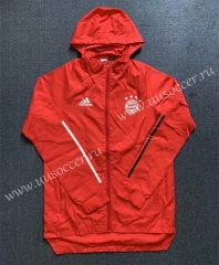 2020-2021 Bayern München Red Wind Coat With Hat-WD