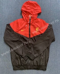 2020-2021 Liverpool Red & Black Wind Coat With Hat-WD