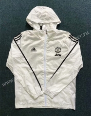 2020-2021Manchester United White Trench Coats With Hat-WD