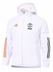 2020-2021 Manchester United White Wind Coat  With Hat-815