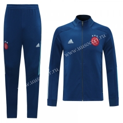2020-2021 Ajax Blue Traning Thailand Soccer Jacket Uniform-LH