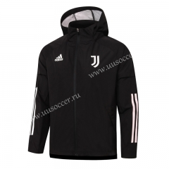 2020-2021 Juventus Black Wind Coat With Hat-815