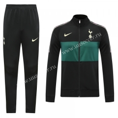 Player Version 2020-2021  Tottenham Hotspur  Black Thailand Soccer Jacket Uniform-LH