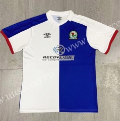 2020-2021 Blackburn Rovers Blue & White Thailand Soccer Jersey AAA