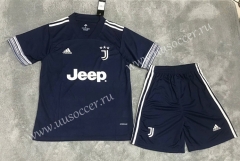 2020-2021 Juventus Away BLue Soccer Uniform-MH