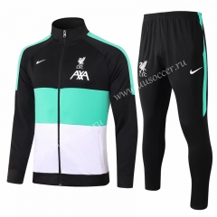 2020-2021 Liverpool Black & Green Soccer Jacket Uniform-815