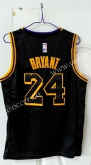 City Version Lakers Black #24 With Kobe logo Jersey