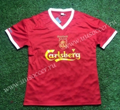 2000-2001 Retro Version Liverpool Home Red Thailand Soccer Jersey AAA-503