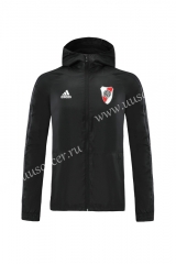2020-2021 CA River Plater Black Wind Coats Uniform With Hat-LH