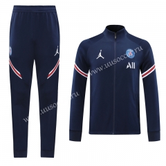 2020-2021 Jordan Paris SG Royal Blue Traning Soccer Jacket Uniform-LH