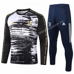 2020-2021 Juventus FC Black Printing Thailand Soccer Tracksuit Uniform-815