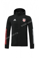 2020-2021 Bayern München Black Wind Coat With Hat-LH