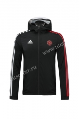 2020-2021 Manchester United Black Wind Coat With Hat-LH