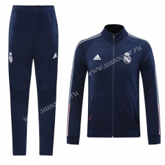 2020-2021 Real Madrid Royal Blue Thailand Soccer Jacket Uniform-LH