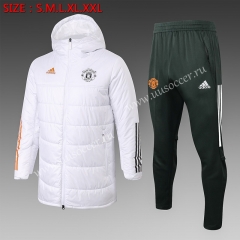 2020-2021 Manchester United White Cotton Uniform With Hat Uniform-815