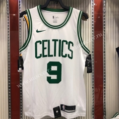 Retro Version NBA Boston Celtics White #9 Jersey-311