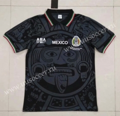 Retro Version Mexico Black Thailand Soccer Jersey AAA-422