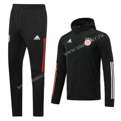 2020-2021 Bayern München Black Wind Coat Uniform With Hat-LH