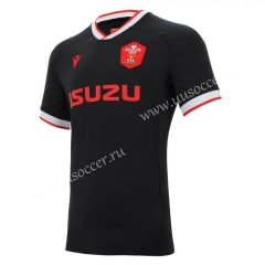 2020-2021 Wales Away Black Rugby Shirt