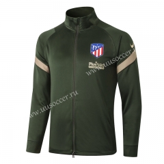 2020-2021 Atletico Madrid Green Thailand Soccer Jacket -815