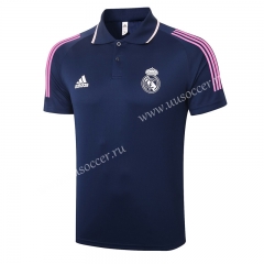 2020-2021 Real Madrid Royal Blue Thailand Polo Shirts-815