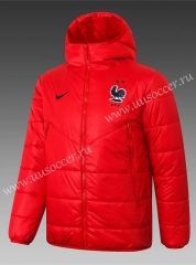 2020-2021 France Red Thailand Coat With Hat-815
