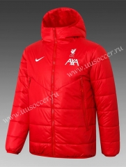 2020-2021 Liverpool Red Thailand Soccer Coat With Hat-815