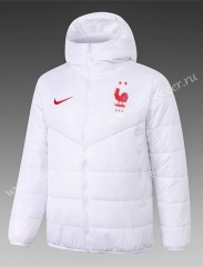 2020-2021 France White Thailand Coat With Hat-815