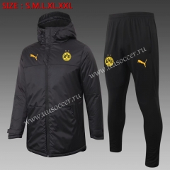 2020-2021 Borussia Dortmund Black Thailand Coat Uniform With Hat-815