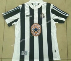 95-97 Retro Version Newcastle United Home Black&White Thailand Soccer Jersey AAA-912
