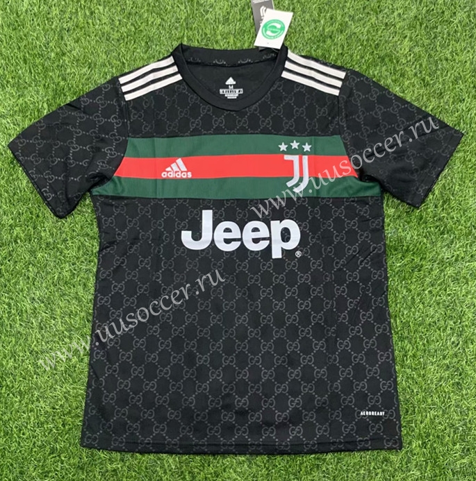 Juventus X Gucci Black - AAA Quality Juventus 20/21 Black Gucci Training Jersey  - You can 