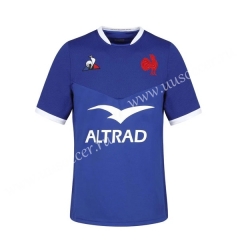 2020-2021 France Home Blue Rugby Jersey
