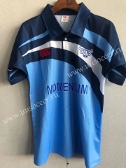 Retro Version Bulls Blue & White Thailand Rugby Shirt