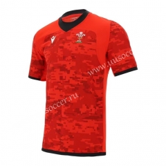 2020-2021 Wales Home Red Rugby Shirt