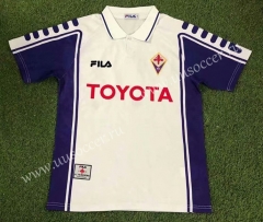 90-00 Retro Version Fiorentina Away White Thailand Soccer Jersey AAA-503