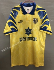 95-97 Retro Version Parma Calcio 1913 Yellow Thailand Soccer Jersey AAA-811