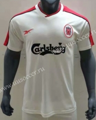 98 Retro Version Liverpool Away White Thailand Soccer Jersey AAA-416
