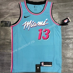 2020-2021 NBA Miami Heat Light Blue #13 Jersey-311