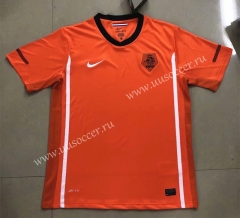2010 Retro Version Netherlands Home Orange Thailand Soccer Jersey AAA-HR