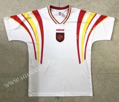 1996 Retro version Spain Away White Thailand Soccer Jersey AAA-HR