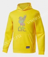 2020-2021 Liverpool Yellow Thailand Tracksuit Top With Hat-CS
