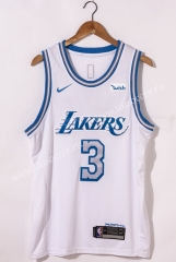 2020-2021 City Version Lakers NBA White #23 Jersey