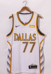 2020-2021 City Version NBA Dallas Mavericks White #77 Jersey