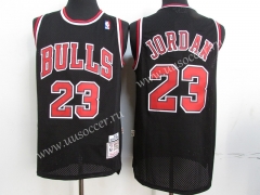 98 Retro Version NBA Chicago Bull Black #23 Jersey