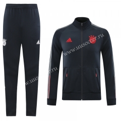 2020-2021 Bayern München Black With WebbingSoccer Jacket Uniform-LH
