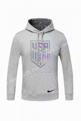 2020-2021 USA Gray Thailand Soccer Tracksuit With Hat