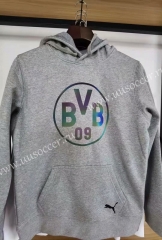 2020-2021 Borussia Dortmund Gray Thailand Soccer Tracksuit Top With Hat